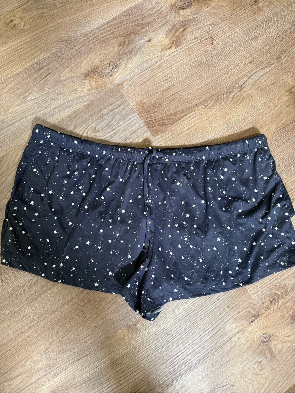 Navy Blue Star-Print Sleep Shorts for Women